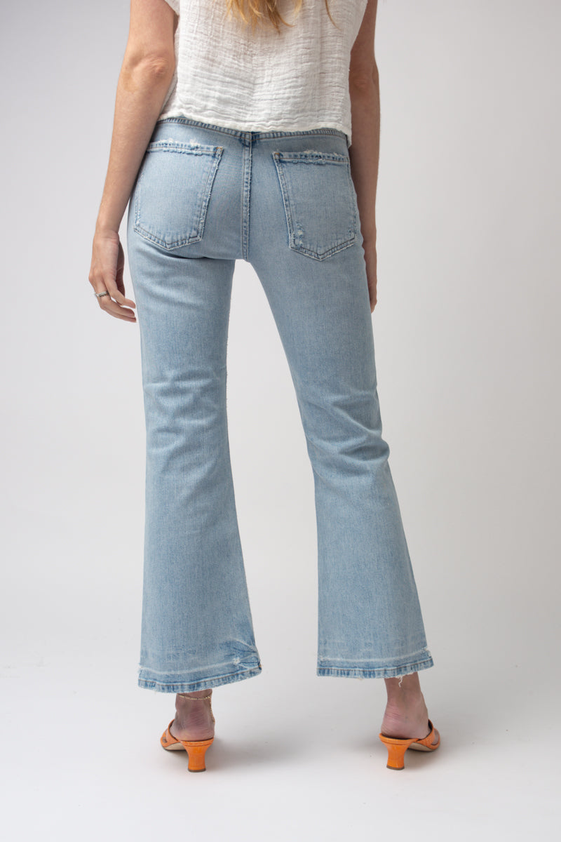CITIZENS OF HUMANITY Tailyn Mid-Rise Flare Jeans in Played Out