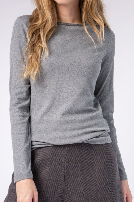 FABIANA FILIPPI Embellished Top in Light Grey