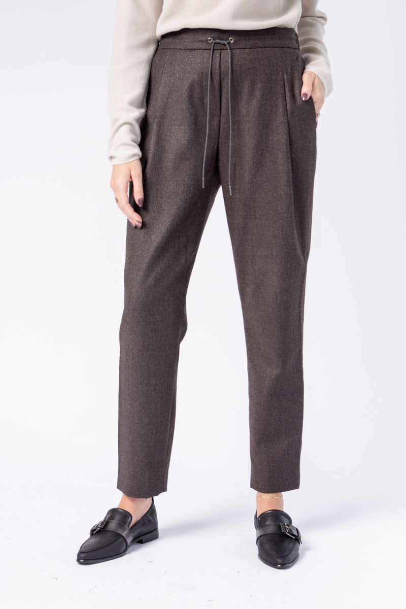 FABIANA FILIPPI Spello Jogger Trouser in Moka