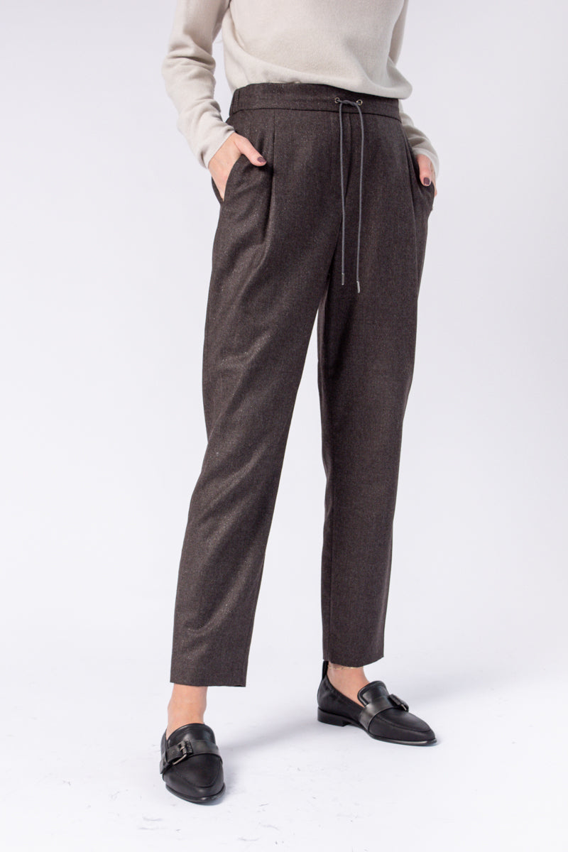FABIANA FILIPPI Spello Jogger Trouser in Moka