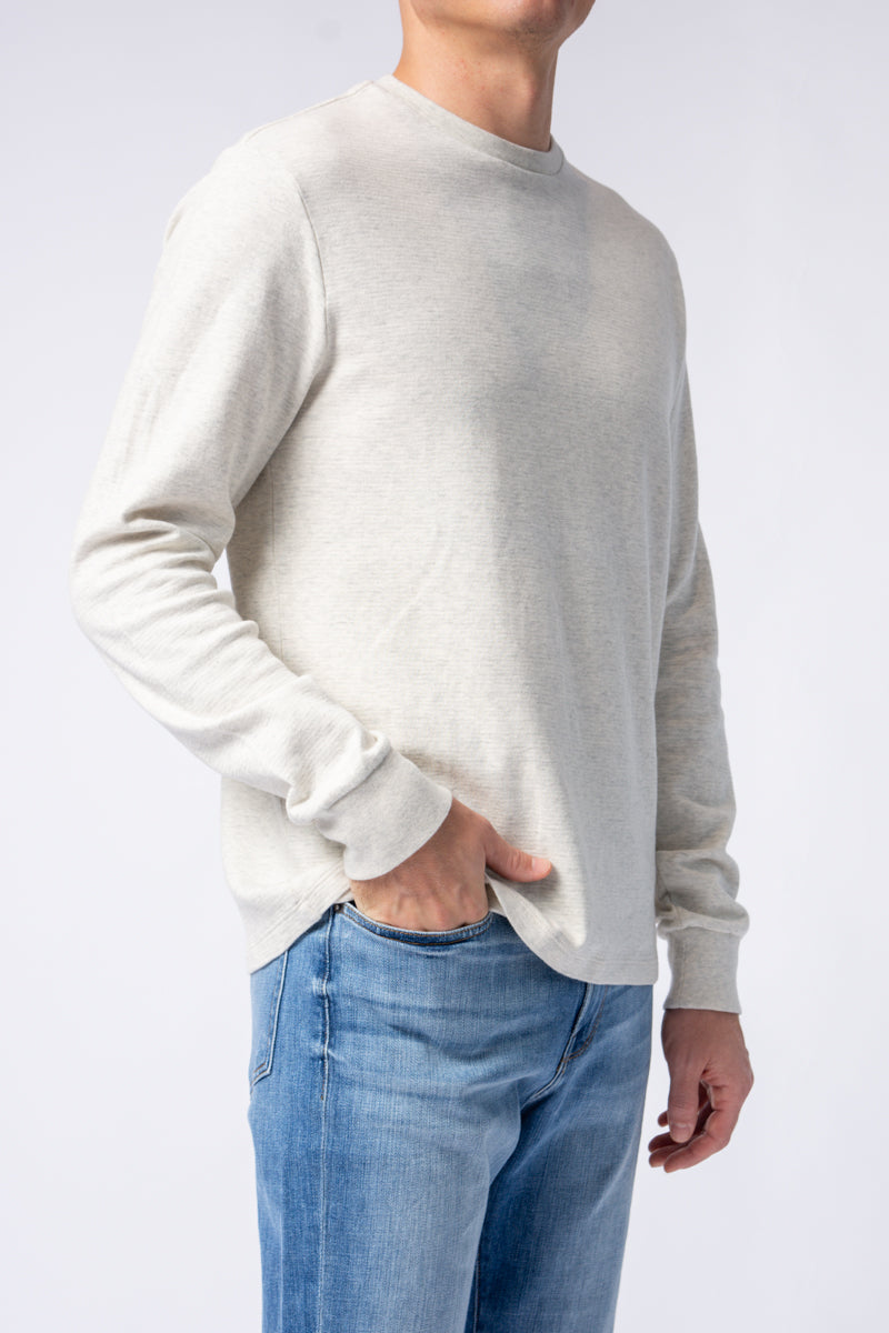 FRAME Crewneck Shirt in Oatmeal Heather