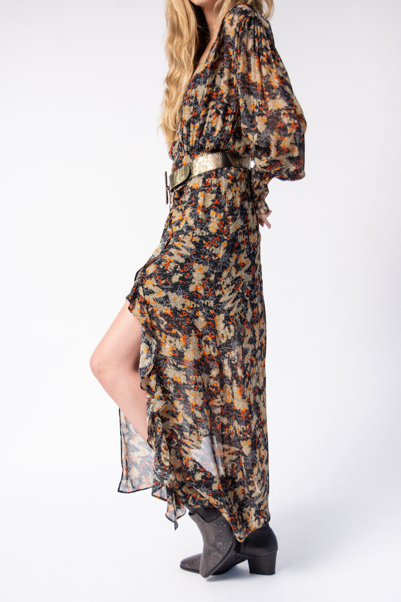 IRO Jorma Dress in Khaki Black