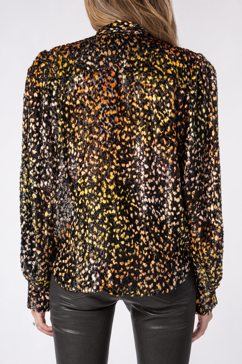 IRO Pouna Viscose and Silk Blouse in Multi