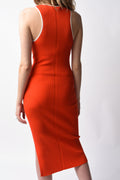 RAG & BONE Kishi Seamless Tank Dress in Orange Flame