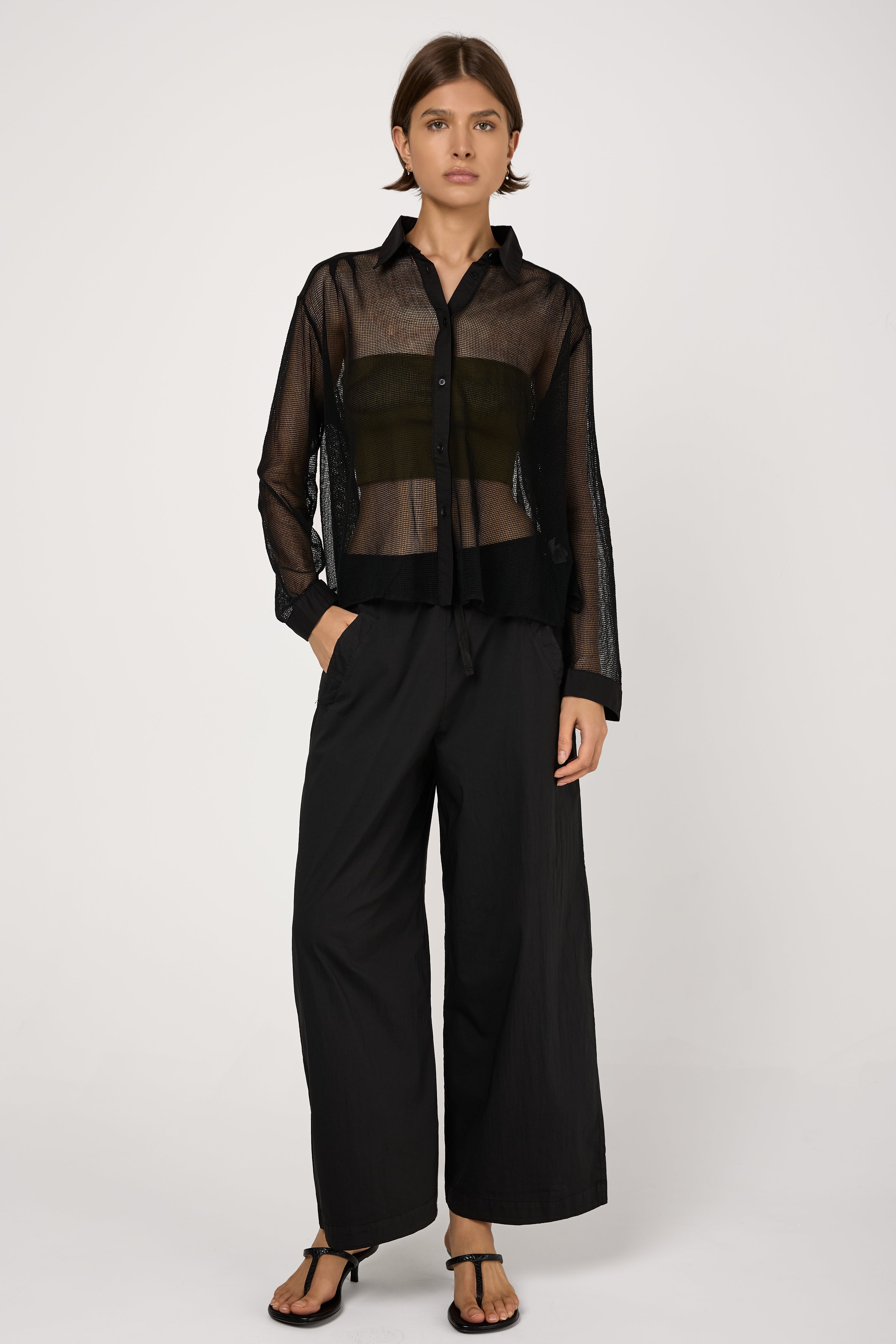 Long Sleeve Shirt in Black