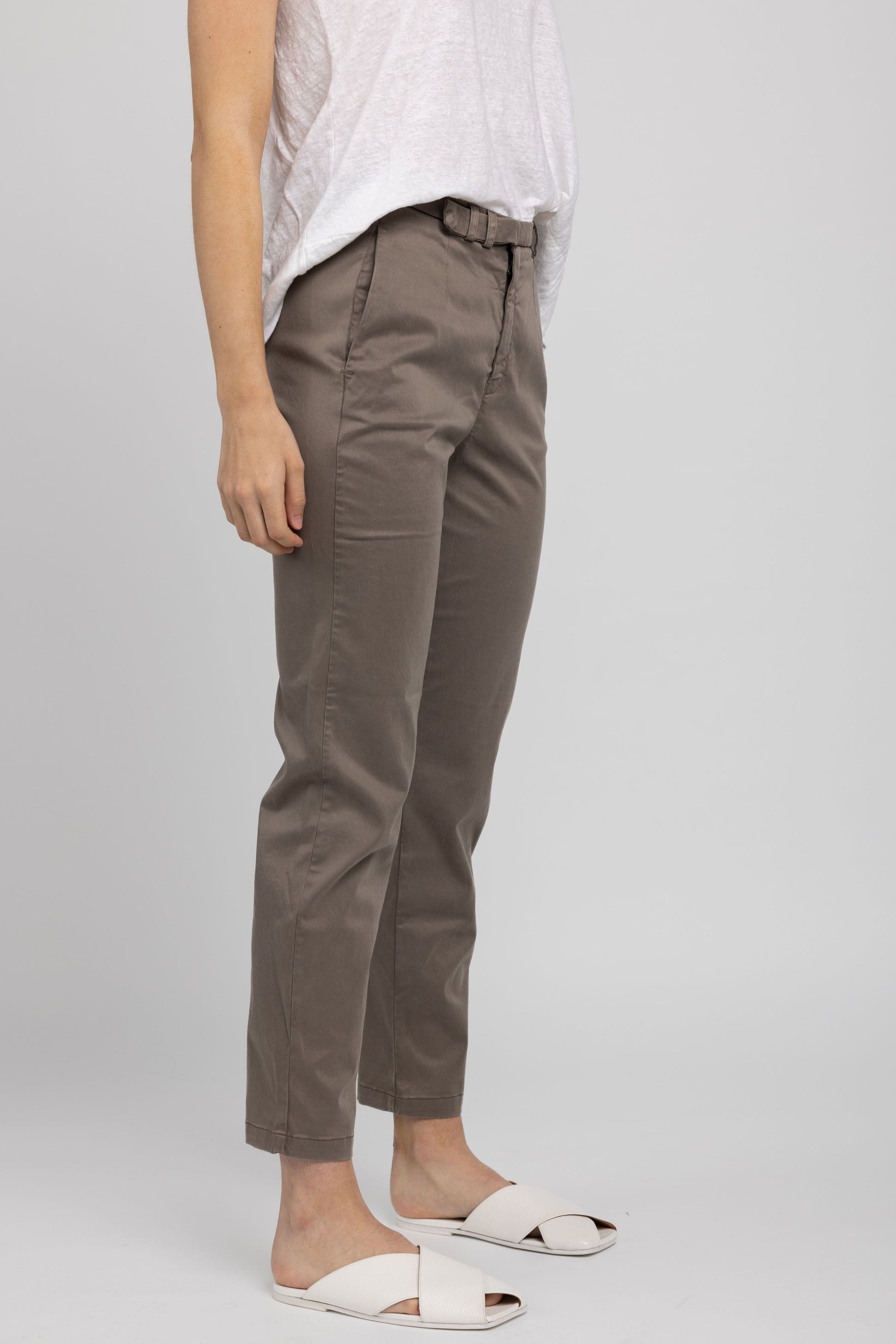 TANDEM Trouser Pants in Taupe