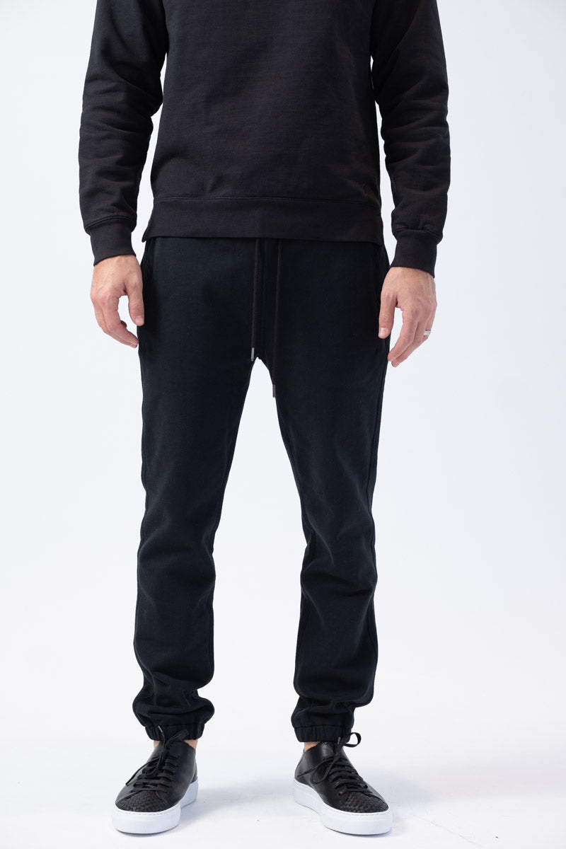 FRAME Service Sweats in Faded Noir