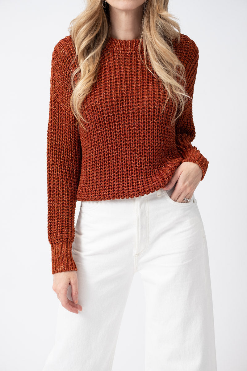 Roberto Collina Crewneck Sweater in Bronze