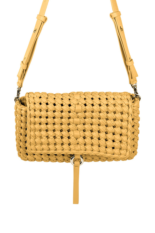 THEMOIRè Asteri Knots Eco-Fabric Shoulder Bag in Chai Tea