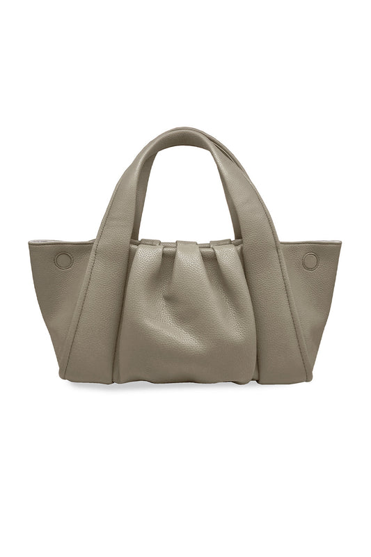 THEMOIRè Clio Vegan Leather Bag in Mushroom