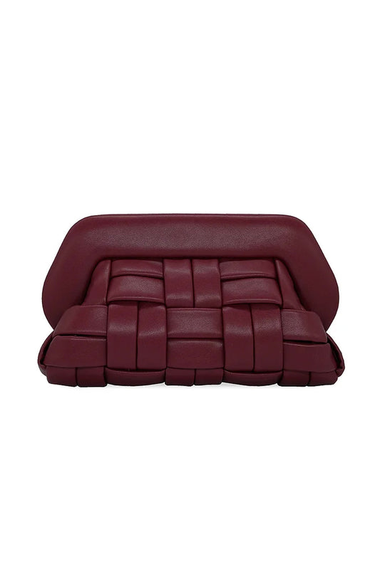 THEMOIRè Bios Woven Bag in Cabernet