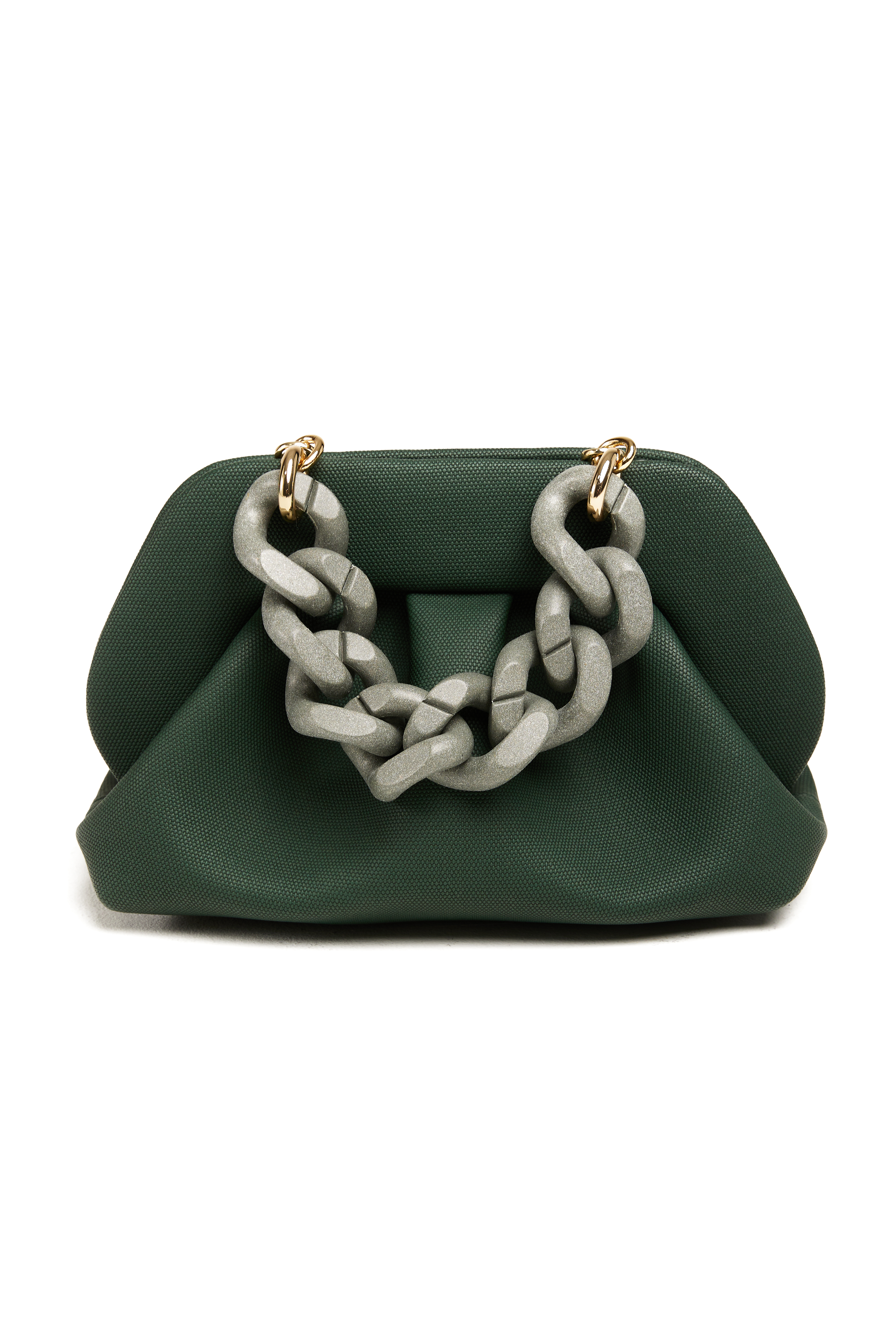 THEMOIRè Tia Canvas Texture Bag in Forest