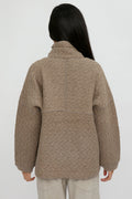 TRANSIT Oversized Coat Jacket in Hazelnut