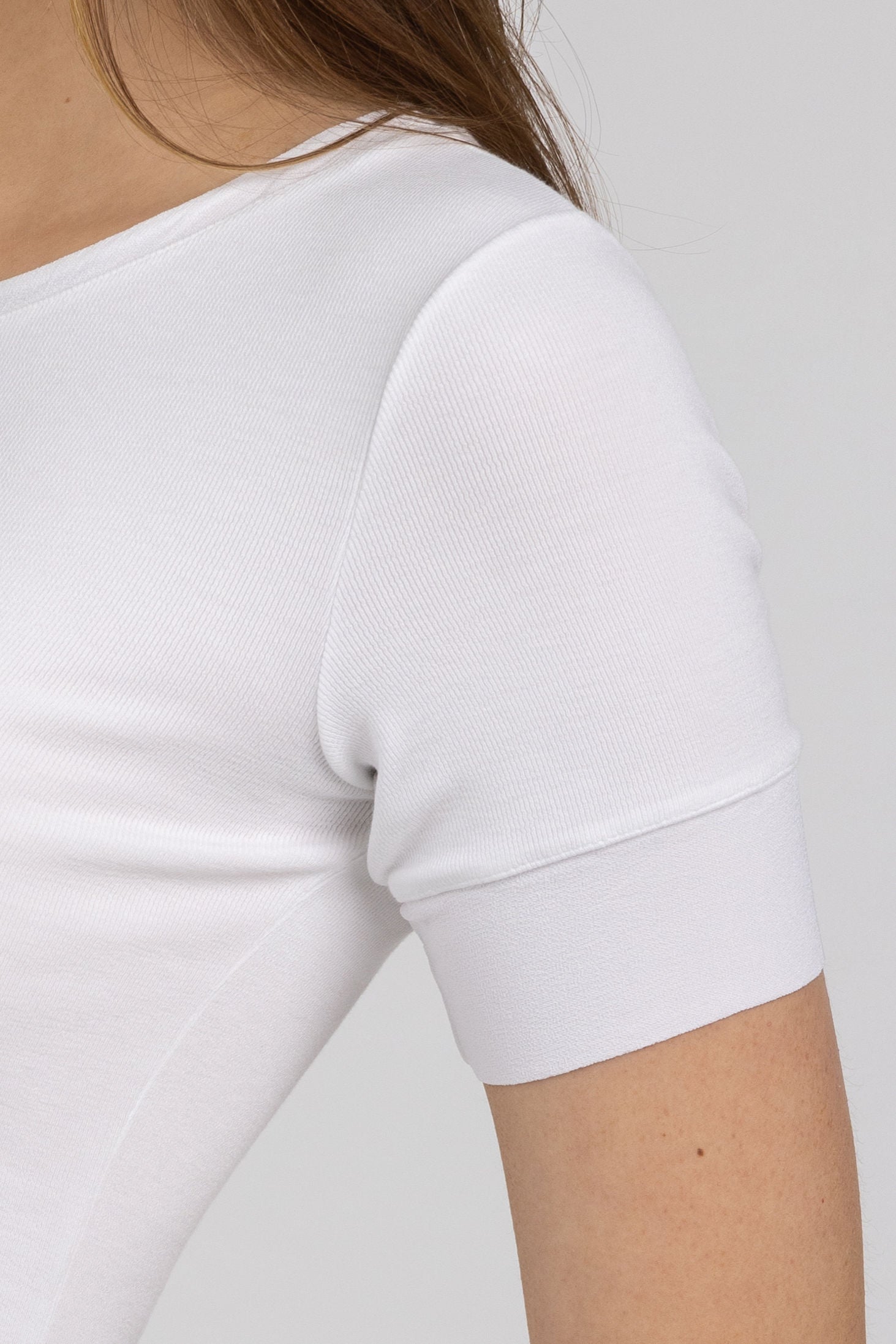 TRANSIT Ribbed T-Shirt in White