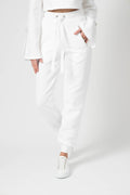 THE RANGE Ripple Jersey Jogger in White