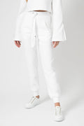 THE RANGE Ripple Jersey Jogger in White