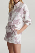 VARLEY Romero Sweat in Taupe Tie Dye
