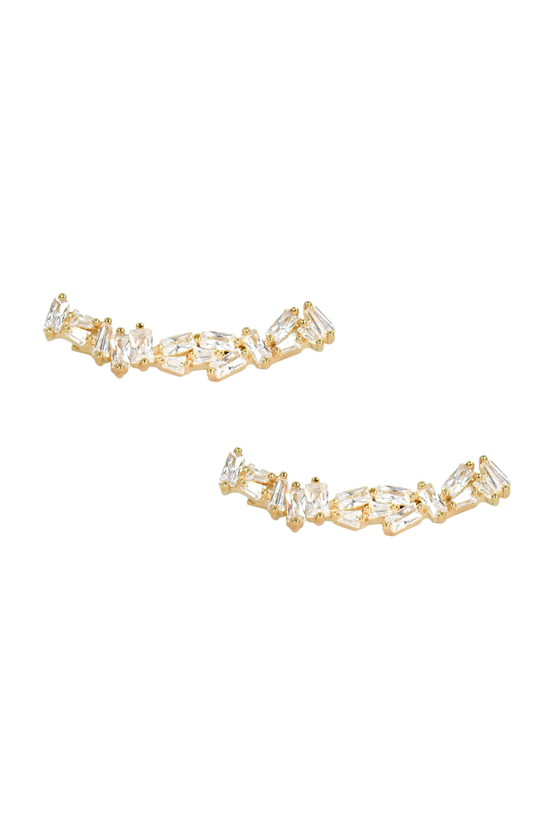 VELINA 925 Gold Alta Crystal Ear Crawler