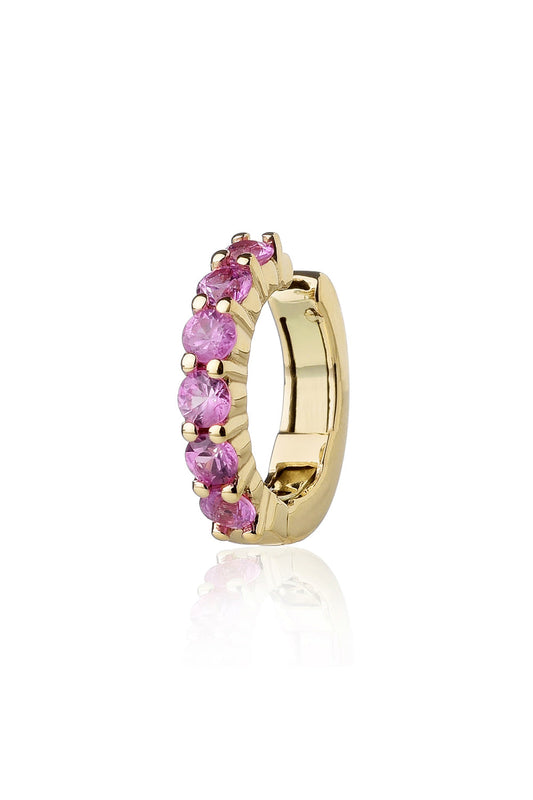 VELINA Pink Sapphire Ear Cuff in 18k Yellow Gold