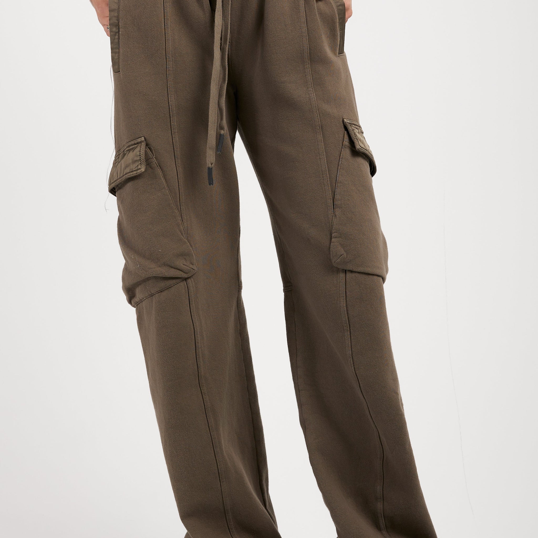 ANDREA YA'AQOV Relaxed Cargo Pant in Taupe
