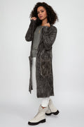 AVANT TOI Alpaca Shawl Long Cardigan in Mushroom
