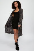 AVANT TOI Alpaca Shawl Long Cardigan in Mushroom
