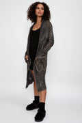 AVANT TOI Alpaca Shawl Long Cardigan in Mushroom