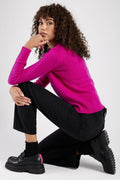 AVANT TOI Carded Pullover Sweater in Cherry