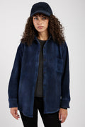 AVANT TOI Cashmere Wool Knit Shirt in Midnight