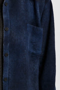 AVANT TOI Cashmere Wool Knit Shirt in Midnight