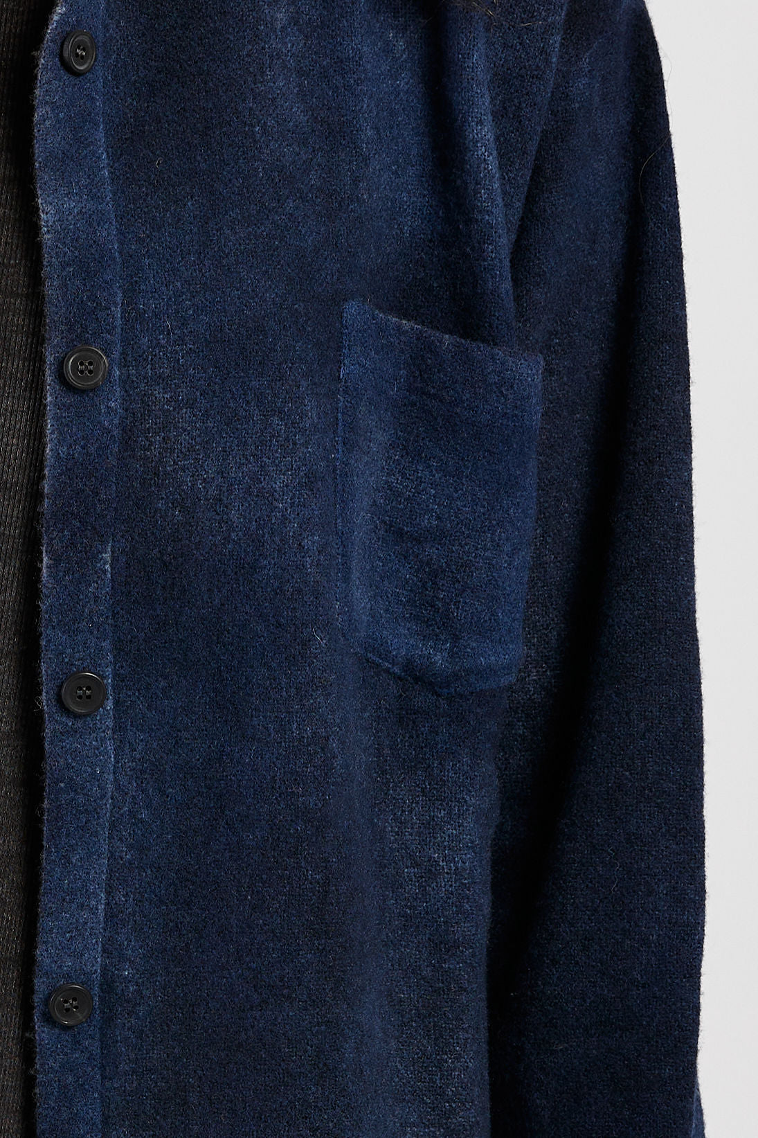 AVANT TOI Cashmere Wool Knit Shirt in Midnight
