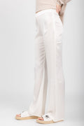 AVANT TOI Hand-Painted Silk Pant in Bianco