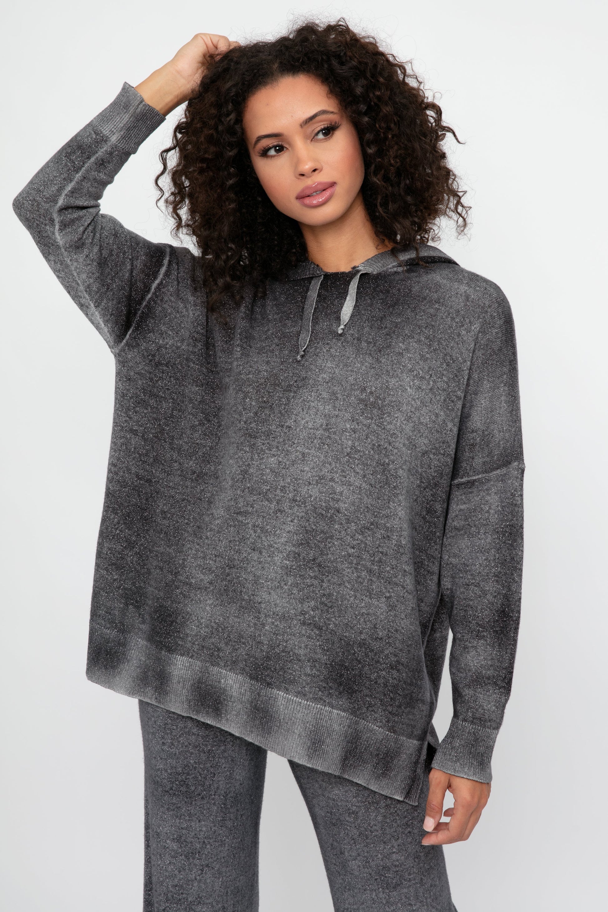 AVANT TOI Cashmere Hooded Pullover in Husky