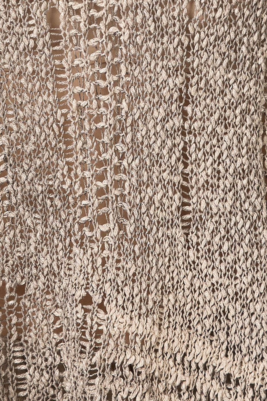AVANT TOI Hand Painted Openwork Knit Tank Top in Fango