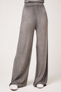 AVANT TOI Hand Painted Ribbed Palazzo Pant in Fango