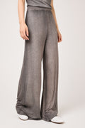 AVANT TOI Hand Painted Ribbed Palazzo Pant in Fango