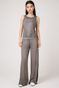 AVANT TOI Hand Painted Ribbed Tank Top in Fango