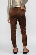 AVANT TOI Hand Painted Silk Jogging Pant in Cioccolato