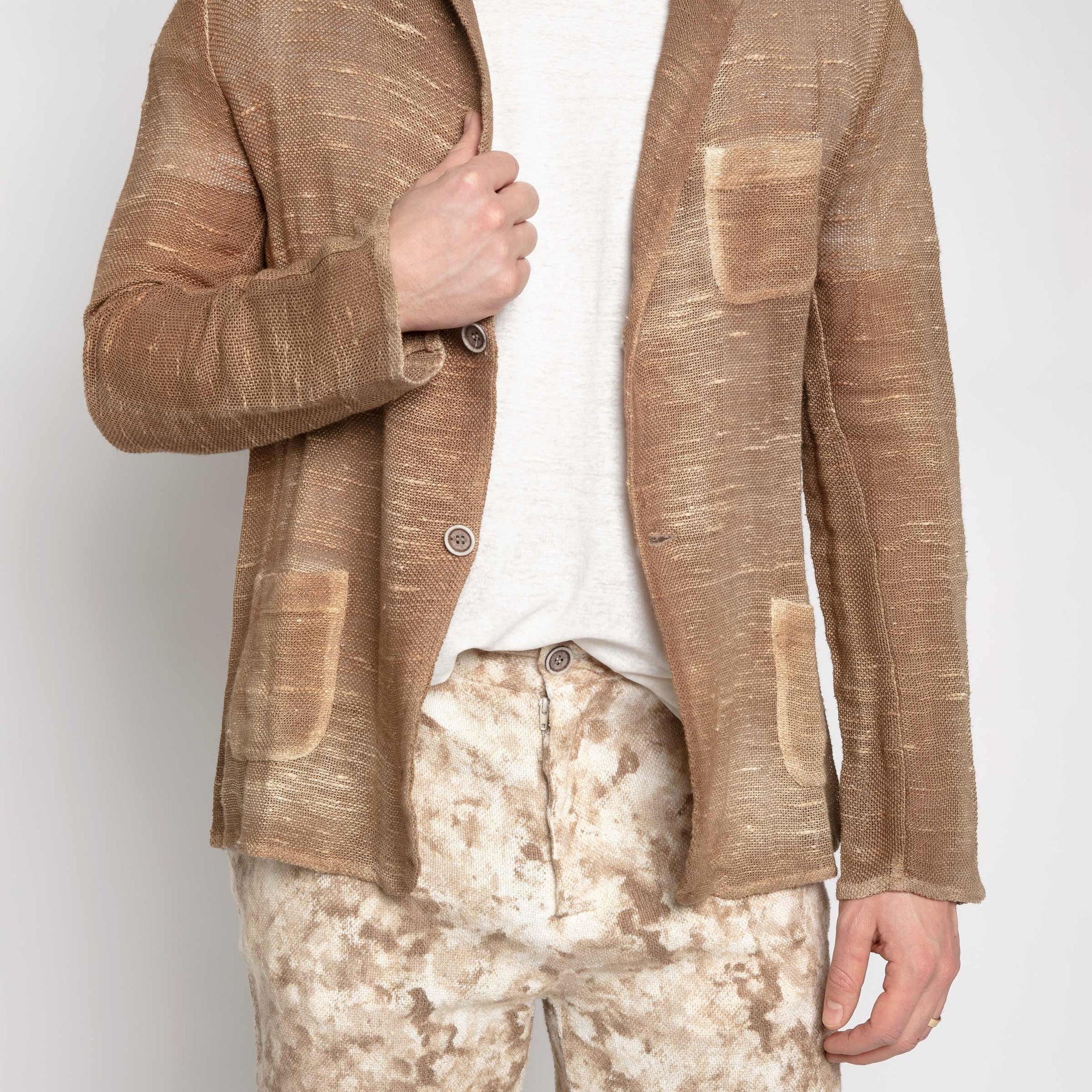 AVANT TOI Linen Blazer in Sughero