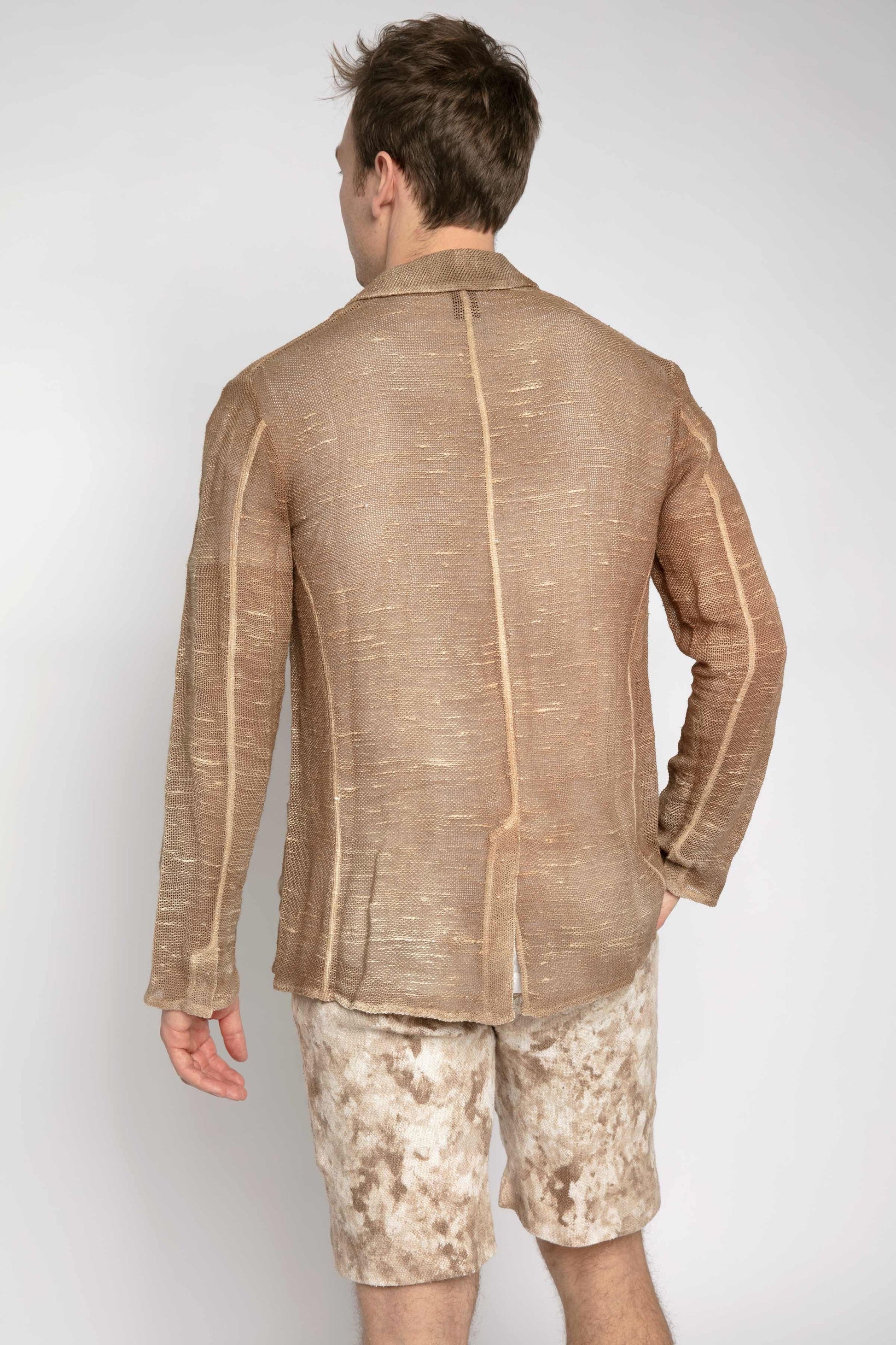 AVANT TOI Linen Blazer in Sughero