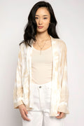 AVANT TOI Linen Cardigan Jacket in Burro