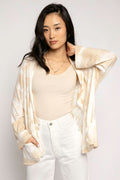 AVANT TOI Linen Cardigan Jacket in Burro