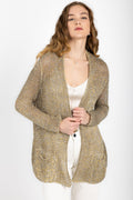 AVANT TOI Mouliné Cotton Cardigan in Zenzero
