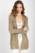AVANT TOI Mouliné Cotton Cardigan in Zenzero