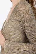 AVANT TOI Mouliné Cotton Cardigan in Zenzero