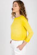 AVANT TOI Ribbed Long Sleeve Top in Curcuma