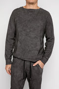 AVANT TOI Sweatshirt With Dirty Effect in Charcoal