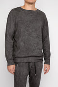 AVANT TOI Sweatshirt With Dirty Effect in Charcoal