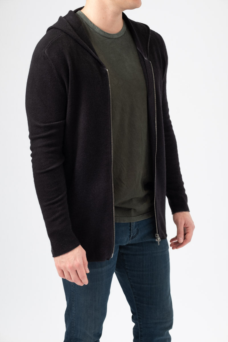AVANT TOI Zip-Up Hoodie in Nero