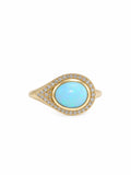 L.A. STEIN Diamond Opal Eye of the Sea Ring